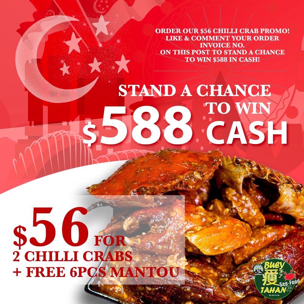 Buey Tahan Seafood is giving away 588 Cash for National Day's Chilli