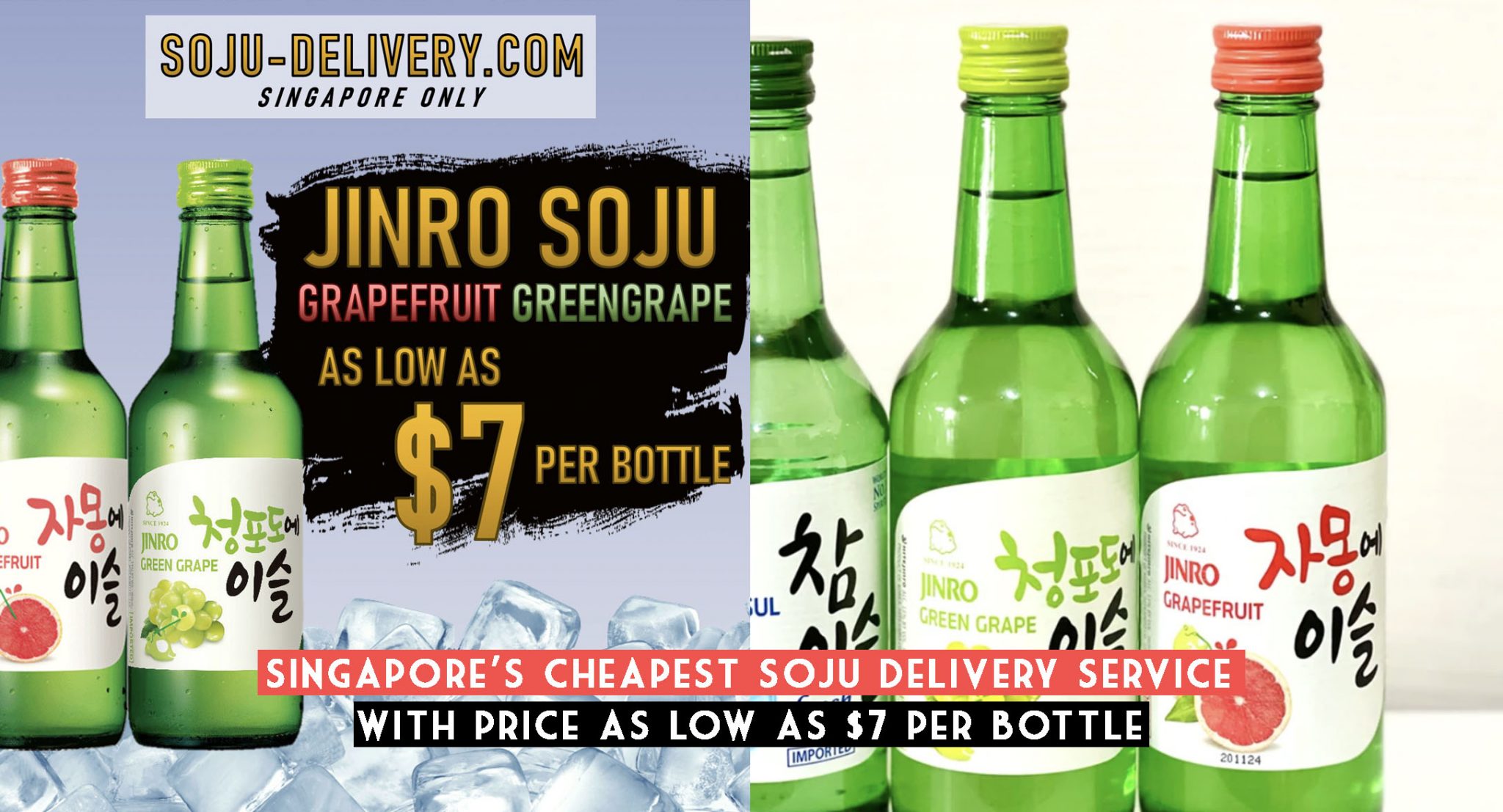 Singapore’s Cheapest Soju Delivery Service With Price As Low As 7 Per