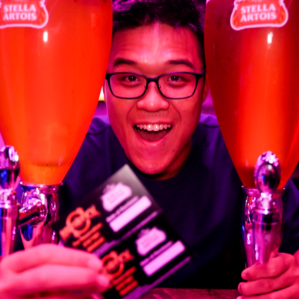 Asian skewers restaurant Post CNY promo 198 for 3 Beer Tower, Get 1